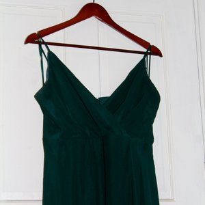 Emerald Green Floor Length Bridesmaid Dress from Birdy Gray
